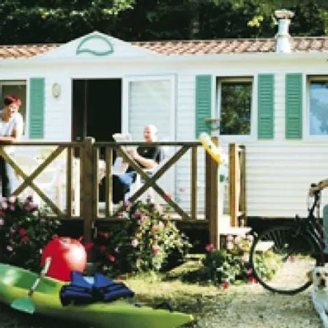 MOBILHOME 6 personnes - 2 chambres avec vue riviere Dimanche/Dimanche (29 m²) - n°64 à 72 6 personnes