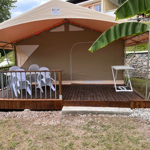 SAFARIZELT 4 Personen - Lodge mit Terrasse