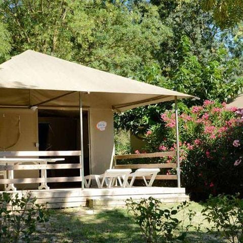 TENTE TOILE ET BOIS 4 personnes - Lodge Tente