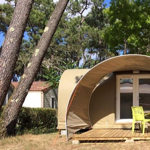 TENTE TOILE ET BOIS 4 personnes - Coco Sweet 2ch-sans sanitaires | INSOLITE - 16m² terrasse couverte - sans TV