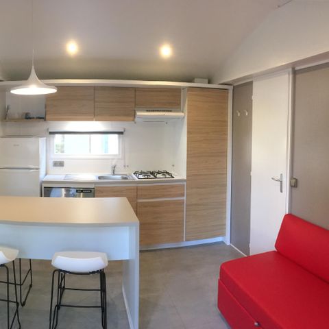 MOBILE HOME 5 people - Prestige 2bed 2bath-TV-LV-covered terrace-33m² | PREMIUM