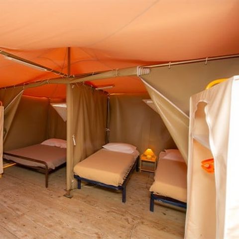 Safaritent 4 personen - Explorer Tent | 2 Slaapkamers | 2/4 Personen | Zonder badkamer