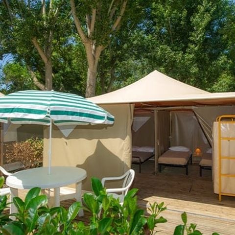 BUNGALOW TOILÉ 4 personnes - Tente Explorer | 2 Ch. | 2/4 Pers. | Sans SDB