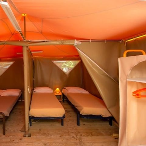 Safaritent 4 personen - Explorer Tent | 2 Slaapkamers | 2/4 Personen | Zonder badkamer