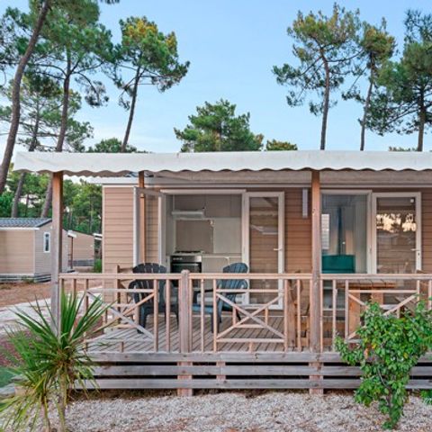 MOBILHOME 6 personnes - Comfort | 3 Ch. | 6 Pers. | Terrasse surélevée | Clim.