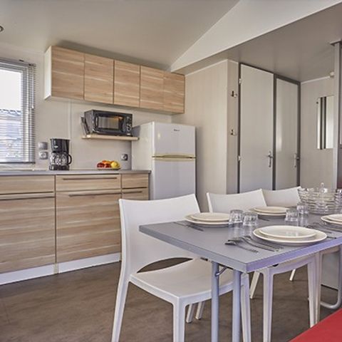 MOBILHOME 6 personnes - Comfort XL | 3 Ch. | 6 Pers. | Terrasse surélevée | Clim.