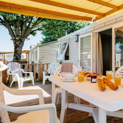 MOBILHOME 6 personnes - Mobil-home | Comfort XL | 2 Ch. | 4/6 Pers. | Terrasse Couverte | Clim.