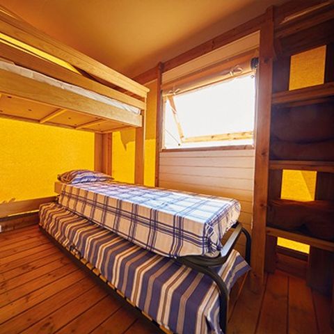 TENDA IN TELA E LEGNO 5 persone - Tenda Lodge | 2 Camere da letto | 4/5 Persone | Senza bagno