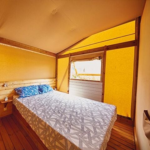 Safaritent 5 personen - Lodgetent | 2 slaapkamers | 4/5 pers. | Geen badkamer