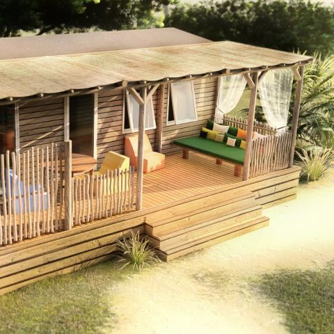 MOBILHOME 6 personnes - Cottage Privilège 4 Pièces 6 personnes Climatisé + TV