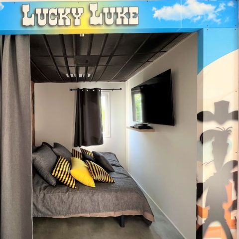 HÉBERGEMENT INSOLITE 4 personnes - Cabane Cinéma Lucky Luke - Quartier réservé aux familles