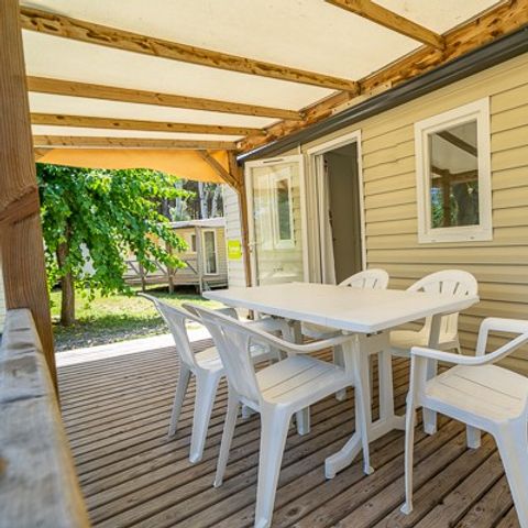 MOBILHOME 6 personnes - Mobil-home | Comfort | 2 Ch. | 4/6 Pers. | Terrasse surélevée | Clim.