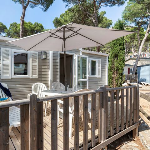 MOBILHOME 6 personnes - Classic | 2 Ch. | 4/6 Pers. | Terrasse surélevée non couverte | Clim.