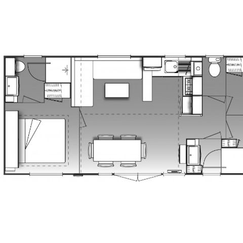 MOBILHOME 7 personnes - Premium - 2013 (arrivée samedi)