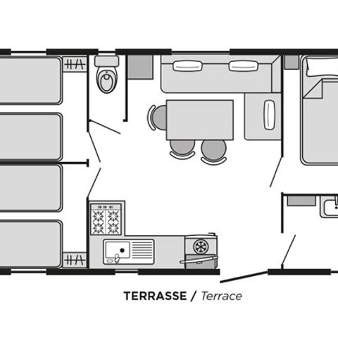 MOBILHOME 6 personas - Venezia CONFORT Aire acondicionado