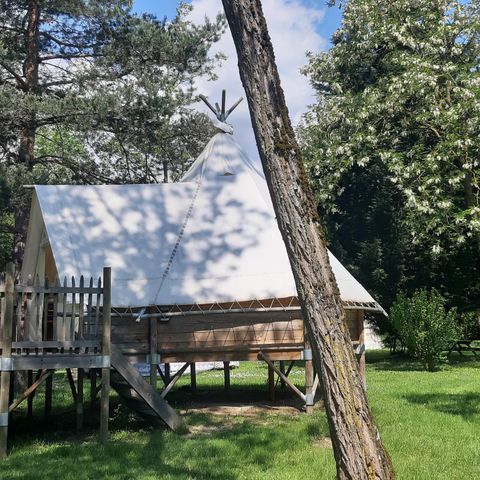 UNIEKE ACCOMMODATIE 4 personen - TIPI LODGE 18 m² zonder sanitair