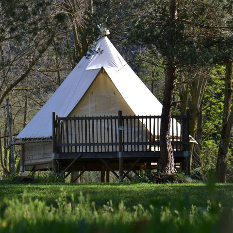 UNIEKE ACCOMMODATIE 4 personen - TIPI LODGE 18 m² zonder sanitair