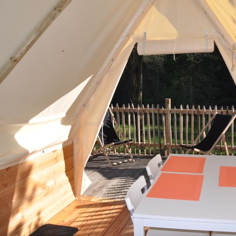 UNIEKE ACCOMMODATIE 4 personen - TIPI LODGE 18 m² zonder sanitair