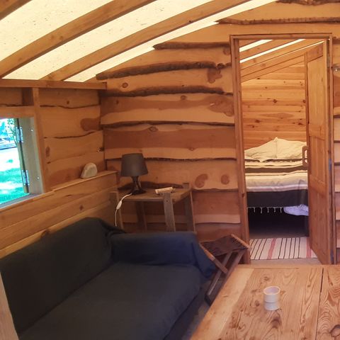 CHALET 4 personen - CABANE TRAPPEUR zonder sanitair 19,5 m²