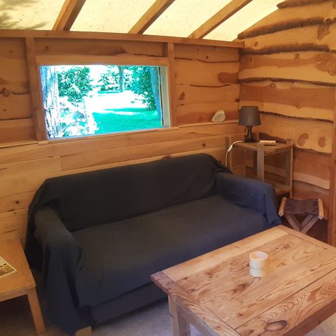 CHALET 4 Personen - CABANE TRAPPEUR ohne Sanitäranlagen 19.5 m²