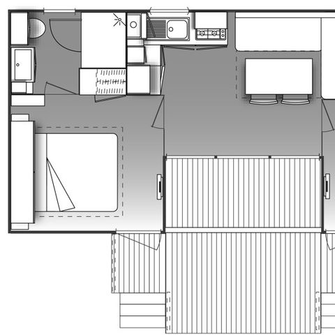 MOBILHOME 4 personas - DUNE PREMIUM