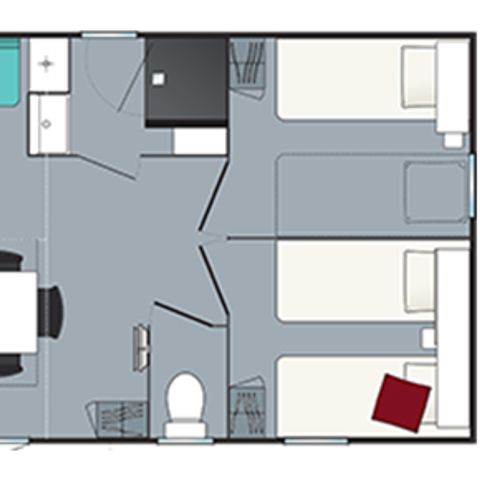 MOBILE HOME 6 people - PREMIUM DUNE AIR CONDITIONING