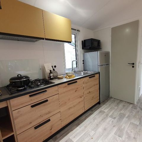 MOBILHOME 4 personas - Mobil-home 25m2 (2021) + terraza semicubierta de madera 8m2. 4 pers.