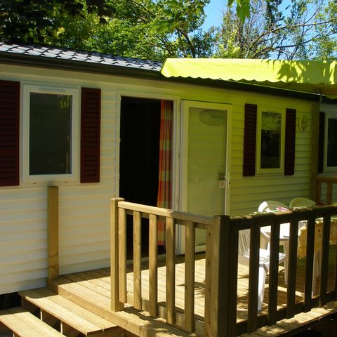 MOBILE HOME 6 people - Mobile-home 28m² + semi-covered wooden terrace 12m² 4/6 pers