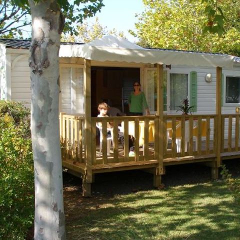 MOBILE HOME 6 people - Mobile-home 30m² + semi-covered wooden terrace 12m² 4/6 pers