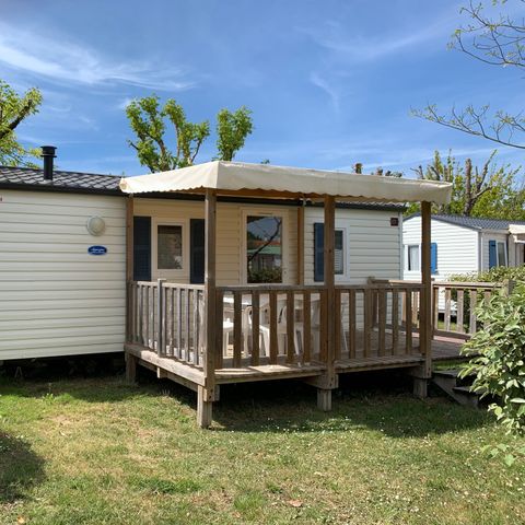 MOBILHOME 6 personnes - Mobile-home 30m² + Terrasse bois semi-couverte 12m² 4/6 pers