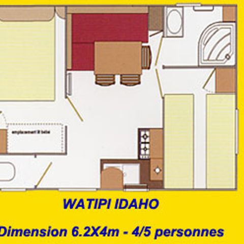MOBILE HOME 4 people - IDAHO 2 bedrooms - TV