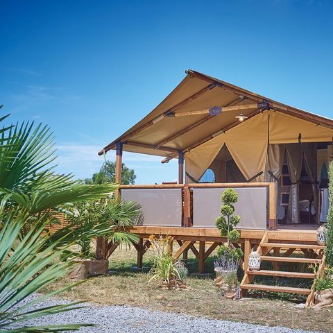 TENDA IN TELA E LEGNO 5 persone - Bali Lodge 2 camere da letto - 5 persone