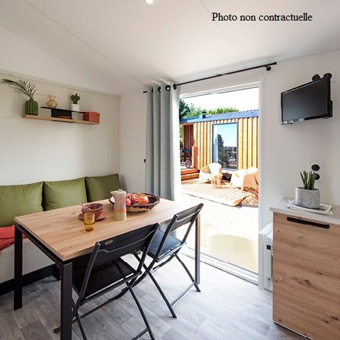 MOBILHEIM 4 Personen - Cottage 4 FEUILLES 2 Zimmer - BLICK AUF DEN PLAN D'EAU