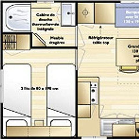 MOBILE HOME 6 people - 2-chamber MRI