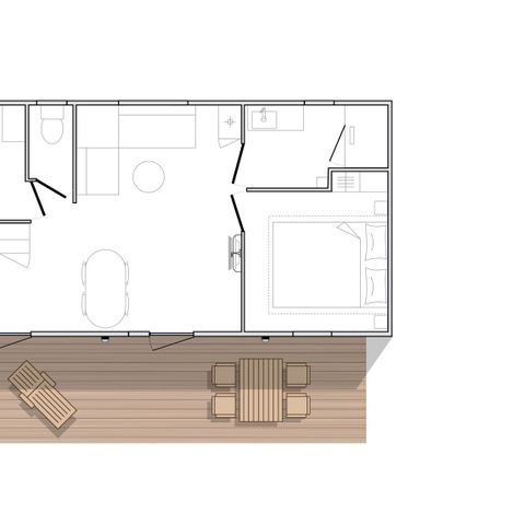 MOBILE HOME 6 people - Mobile home Privilège 32m² - 2 bedrooms - Air conditioning