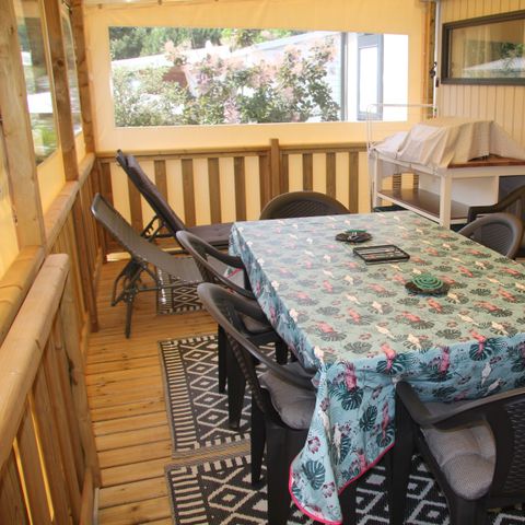 MOBILE HOME 8 people - Privilège 40m² - 3 bedrooms - Air conditioning - 2 TV - LV - Oven