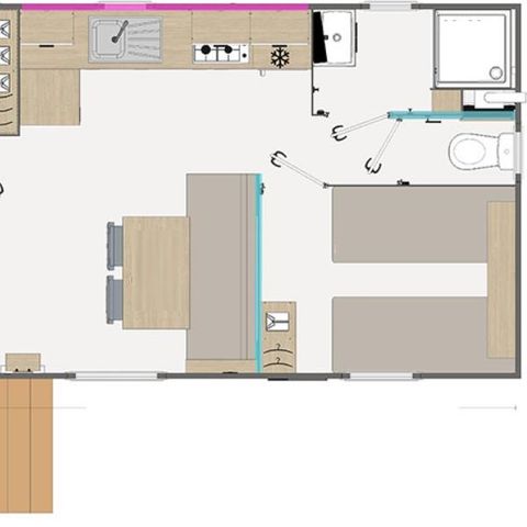 MOBILE HOME 4 people - 2 bedrooms