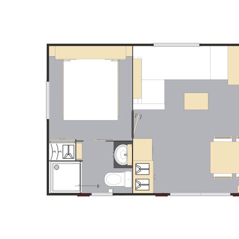 MOBILHOME 6 personnes - Confort+ - 3 chambres