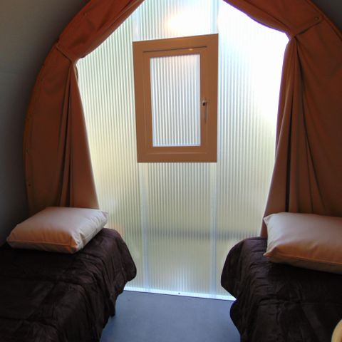 TENDA IN TELA E LEGNO 4 persone - Coco Sweet 16m² / 2 camere - terrazza (senza bagno)