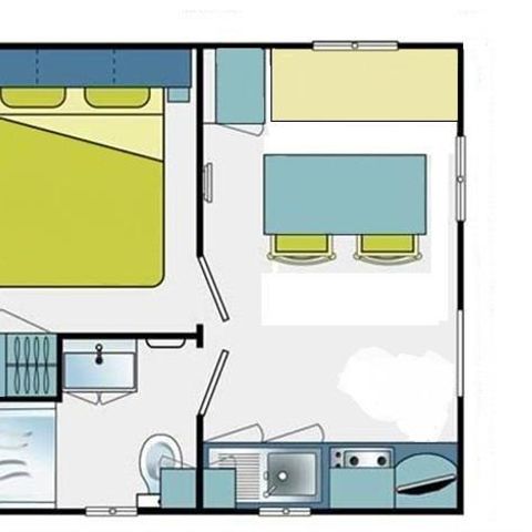 MOBILHOME 2 personas - Mobil-home estándar 16 m² / 1 habitación - terraza