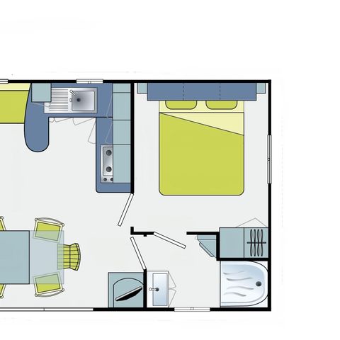 MOBILHOME 8 personas - Mobil-home Standard 32 m² / 3 habitaciones - terraza