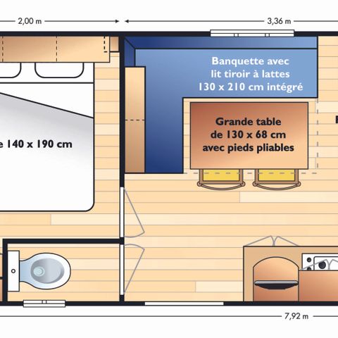 MOBILE HOME 4 people - MRI