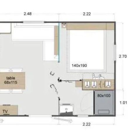 MOBILHOME 5 personas - Albergue 770 Comfort Plus