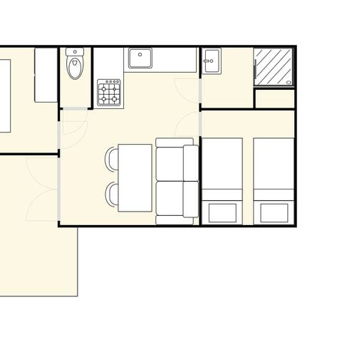 MOBILE HOME 4 people - Classic+ 2 bedrooms 25 m² (25 m²)