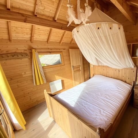 TENTE TOILE ET BOIS 6 personnes - Cabane Perchée 3 Pièces 6 Personnes