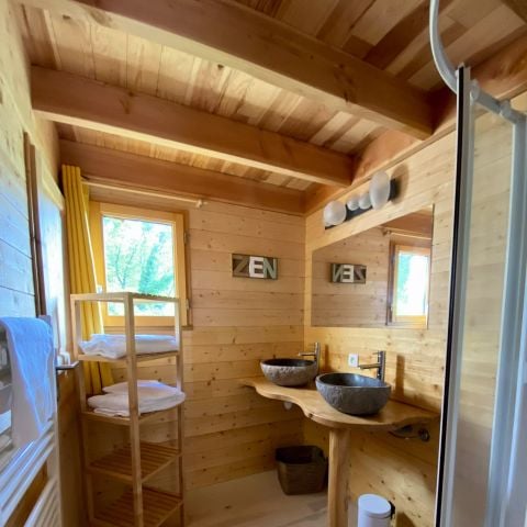 TENTE TOILE ET BOIS 4 personnes - Cabane Perchée 3 Pièces 4 Personnes