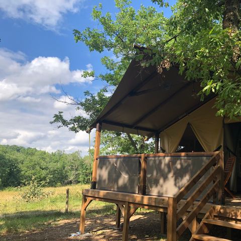 AUßERGEWÖHNLICHE UNTERKUNFT 5 Personen - Glamping Lodge 5 Personen (Samstag bis Samstag von 06/07/24 bis 31/08/24) 1/5 Pers.