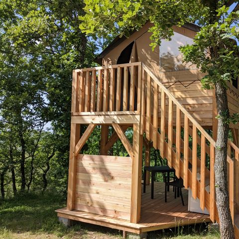 HÉBERGEMENT INSOLITE 2 personnes - Cabane sur pilotis 1/2 pers. - (3 nuits minimum en Juillet et Août)