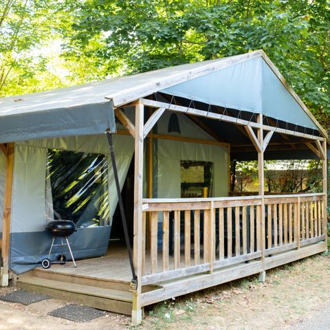 TENDA IN TELA E LEGNO 4 persone - Tenda da campeggio Vitrac