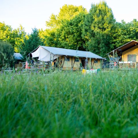 TENTE TOILE ET BOIS 6 personnes - Tente safari Belle vue